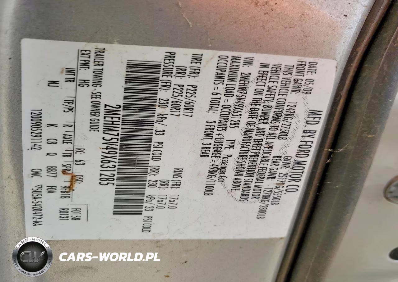 2009 Mercury Grand Marquis Ls VIN:2MEHM75V49X631285 - 12