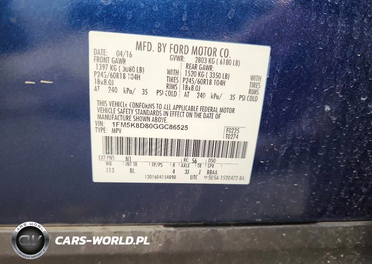 2016 Ford Explorer Xlt VIN:1FM5K8D80GGC86525 - 14