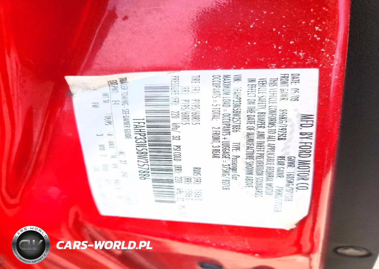 2008 Ford Focus Se VIN:1FAHP33N58W257886 - 12