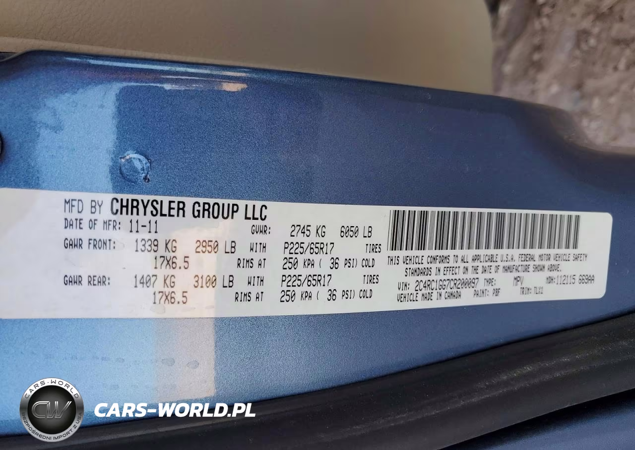 2012 Chrysler Town & Country Limited VIN:2C4RC1GG7CR200097 - 13
