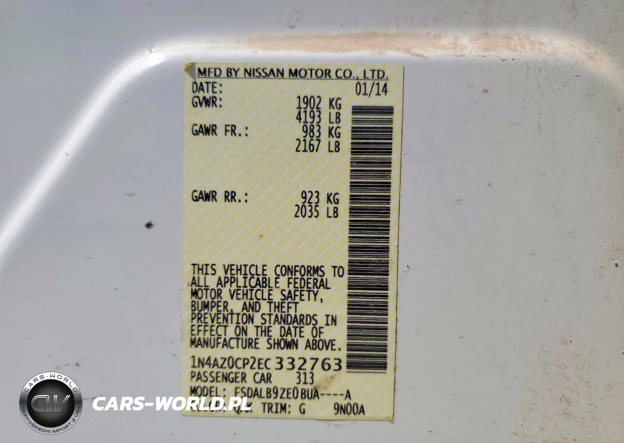 2014 Nissan Leaf S VIN:1N4AZ0CP2EC332763 - 12