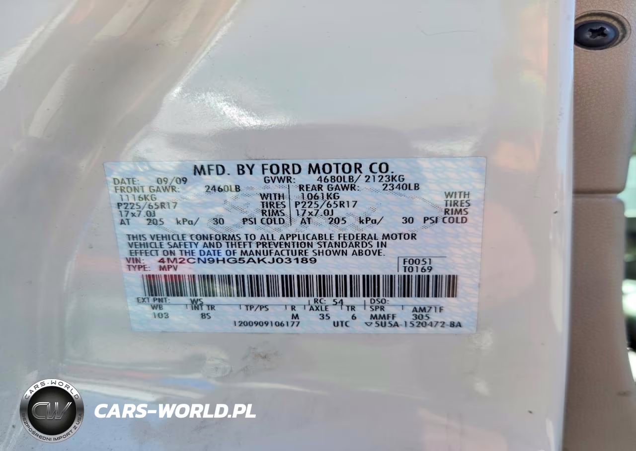 2010 Mercury Mariner Premier VIN:4M2CN9HG5AKJ03189 - 13