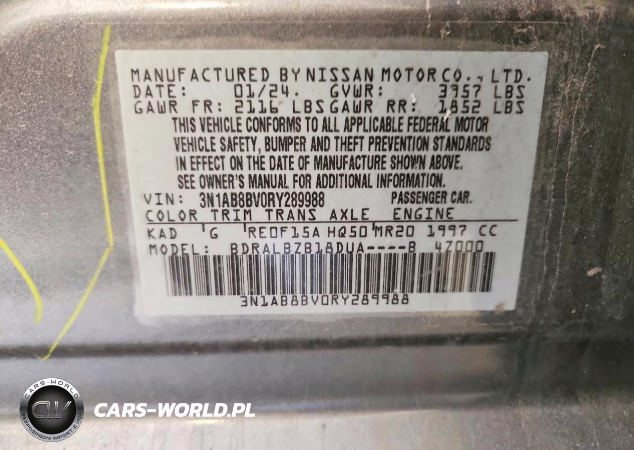 2024 Nissan Sentra S VIN:3N1AB8BV0RY289988 - 12