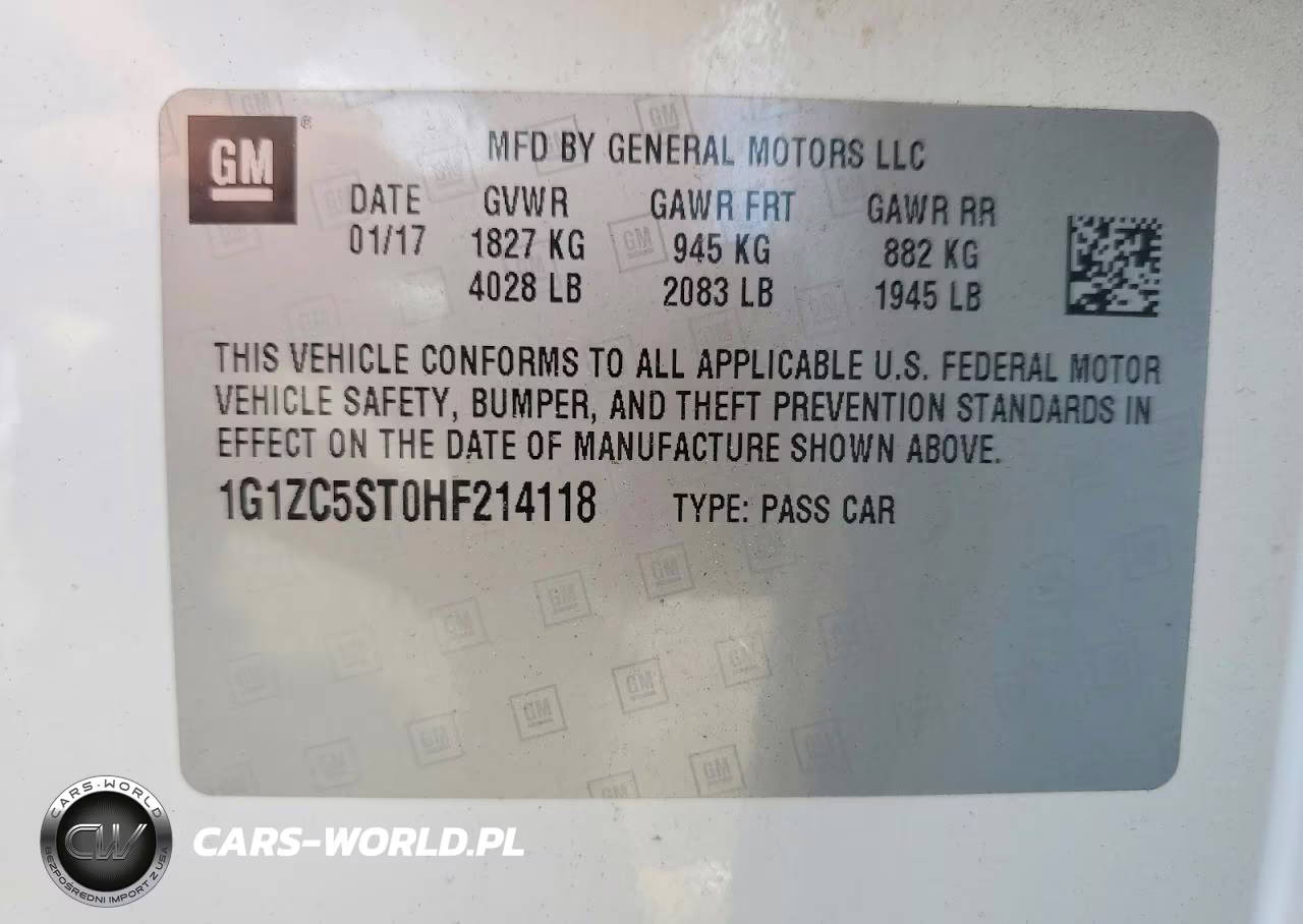 2017 Chevrolet Malibu Ls VIN:1G1ZC5ST0HF214118 - 12