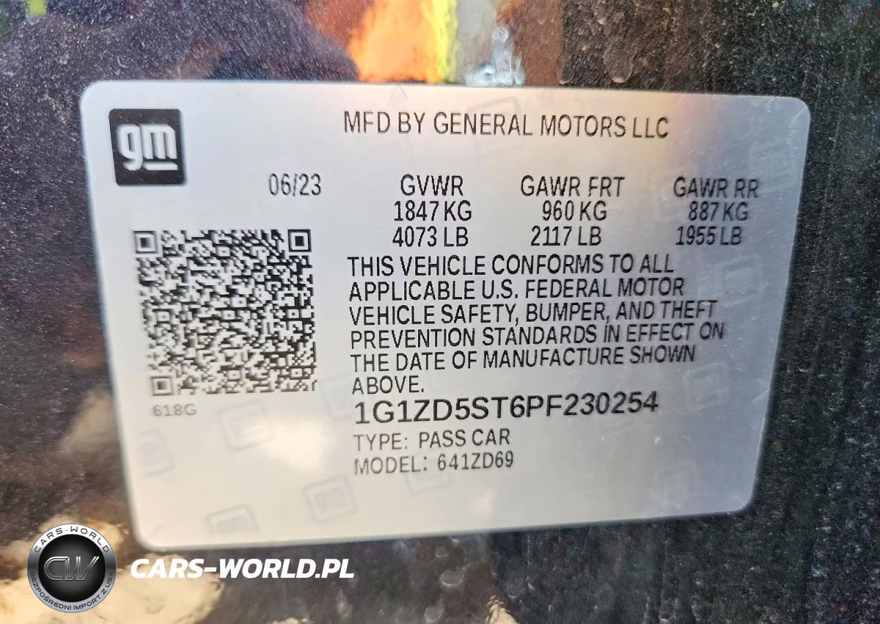 2023 Chevrolet Malibu Lt VIN:1G1ZD5ST6PF230254 - 12