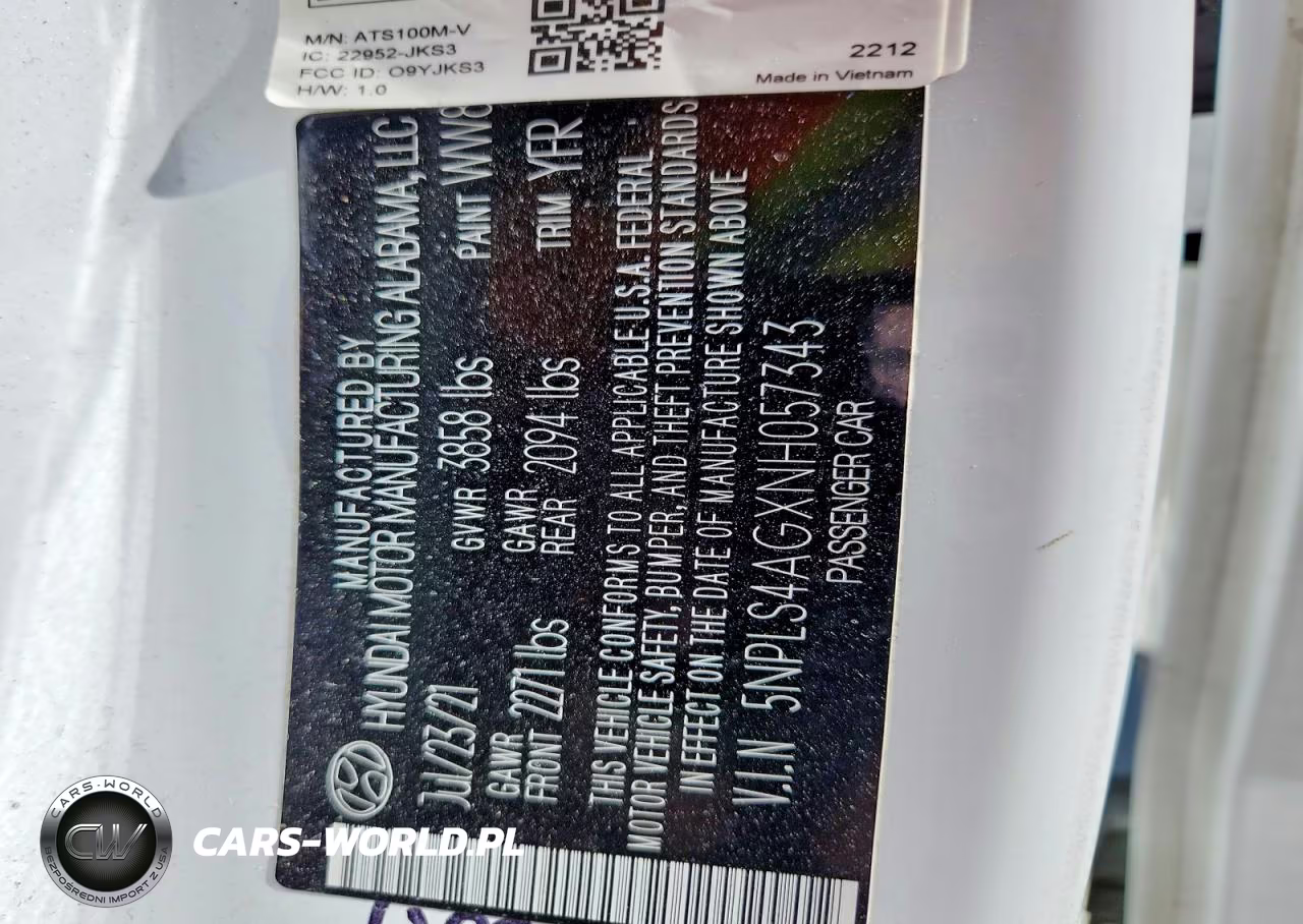 2022 Hyundai Elantra Sel VIN:5NPLS4AGXNH057343 - 12
