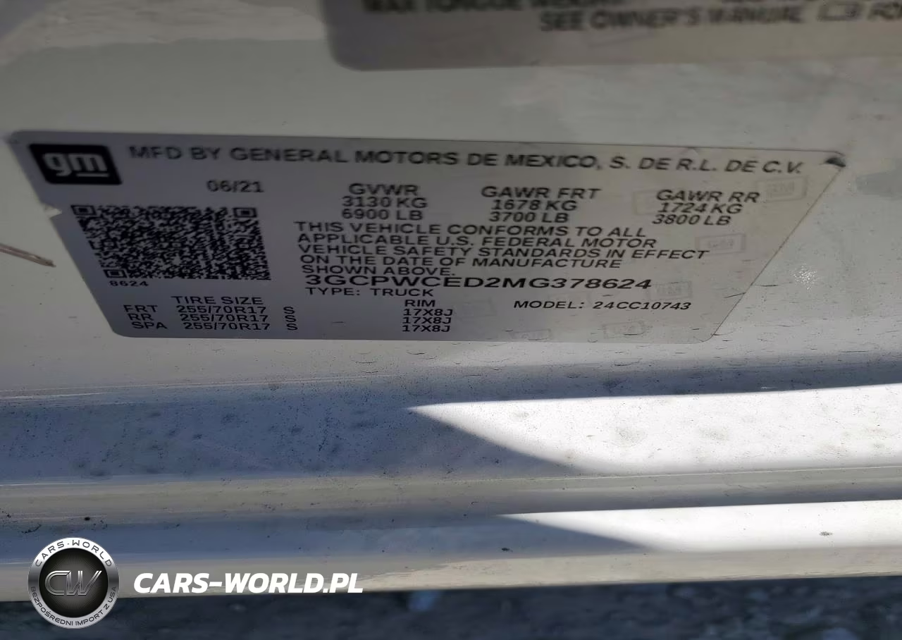 2021 Chevrolet Silverado C1500 Lt VIN:3GCPWCED2MG378624 - 12