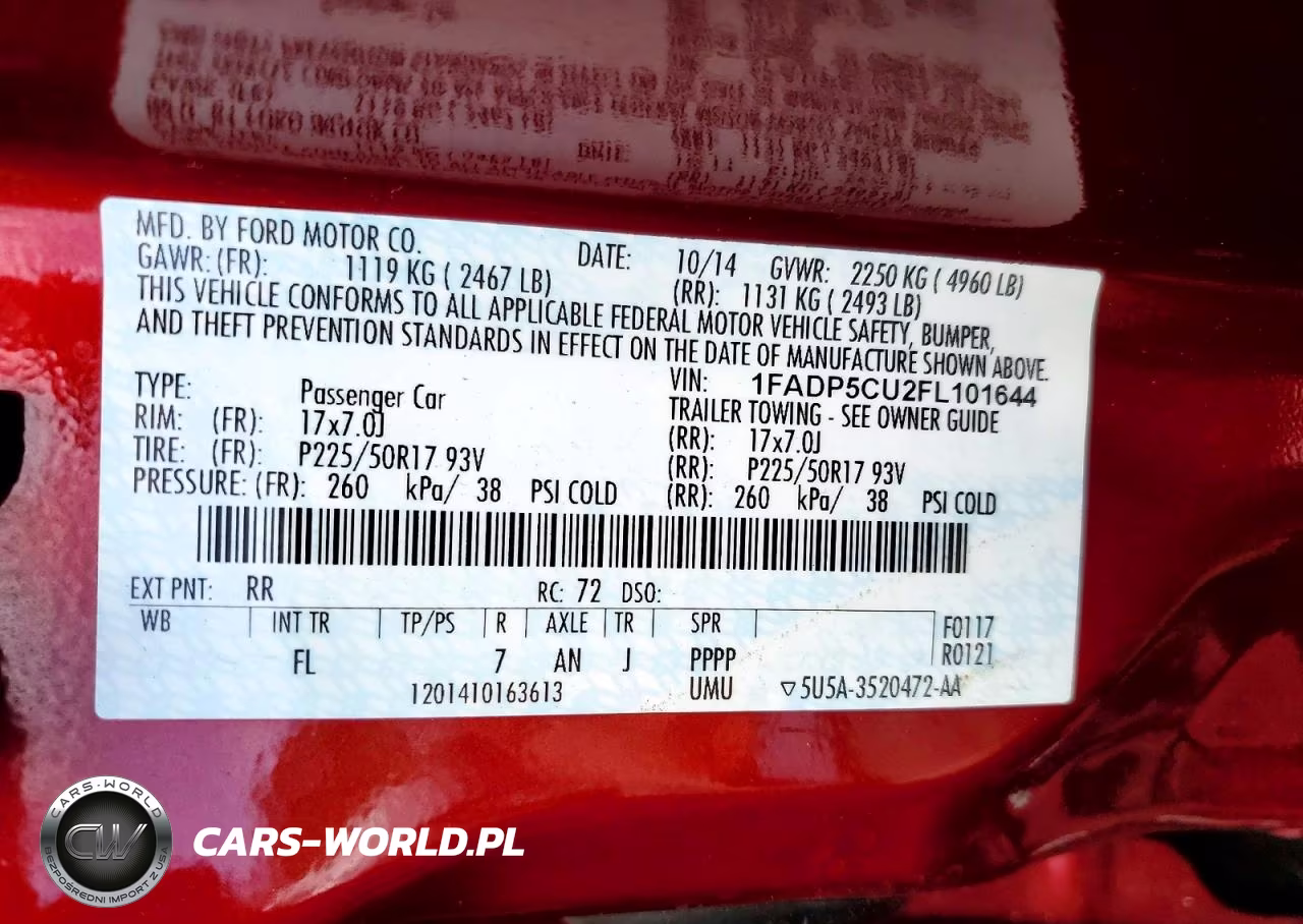 2015 Ford C-Max Premium Sel VIN:1FADP5CU2FL101644 - 13