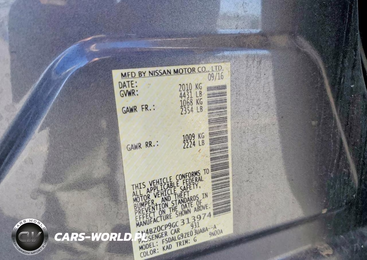 2016 Nissan Leaf S-30 VIN:1N4BZ0CP9GC313974 - 12