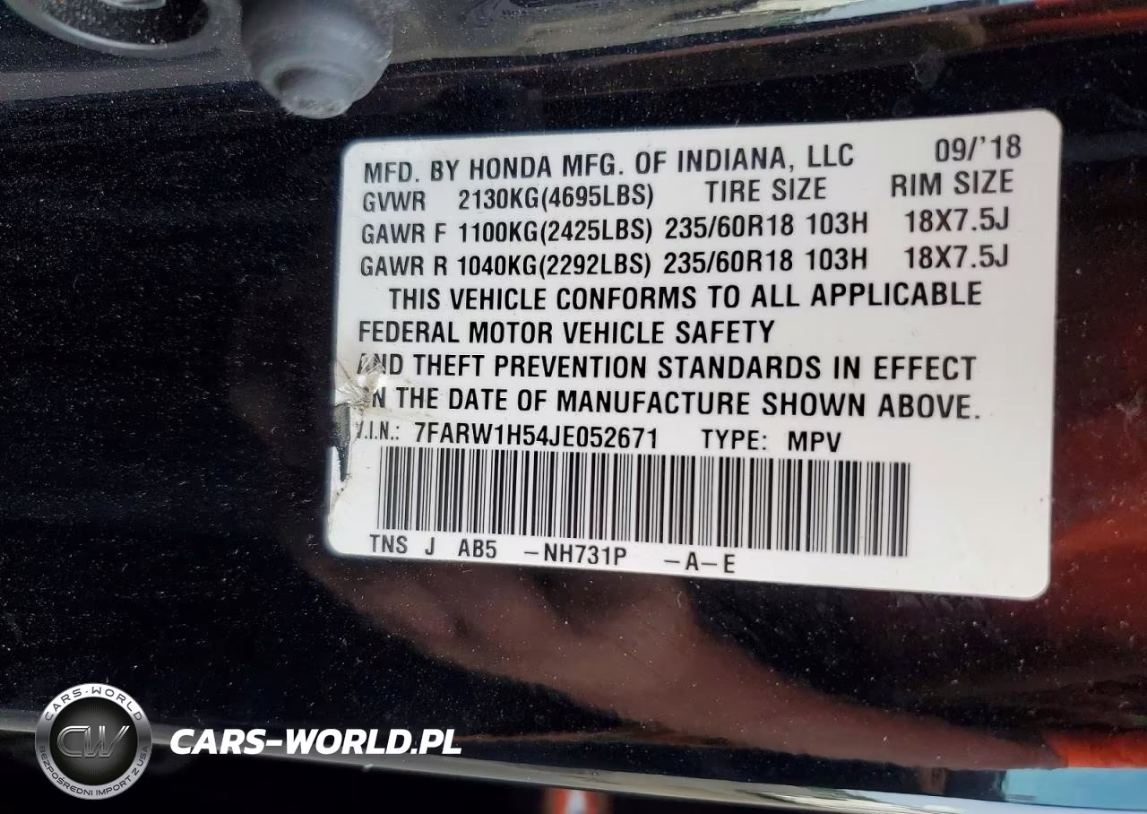 2018 Honda Cr-V Ex VIN:7FARW1H54JE052671 - 13