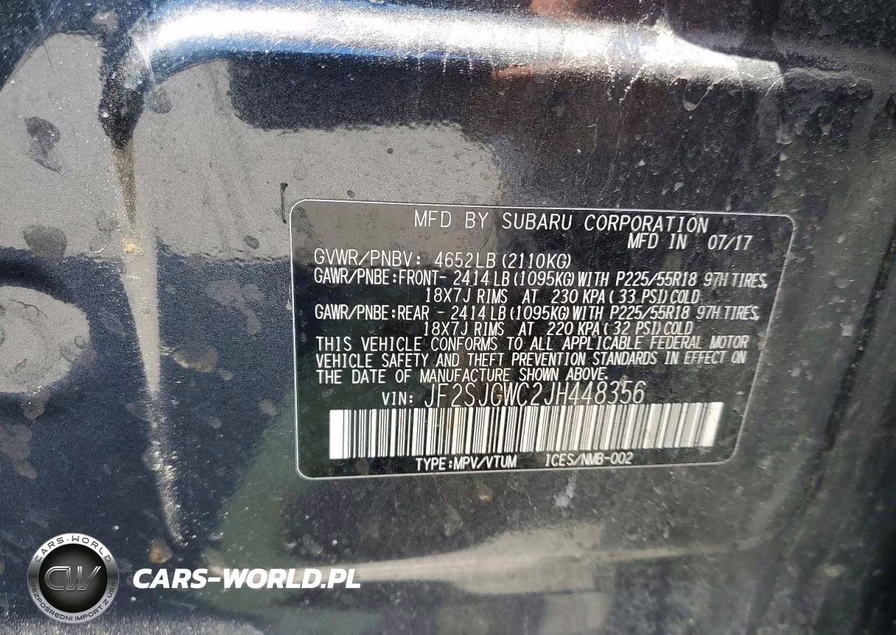2018 Subaru Forester 2.0Xt Touring VIN:JF2SJGWC2JH448356 - 12