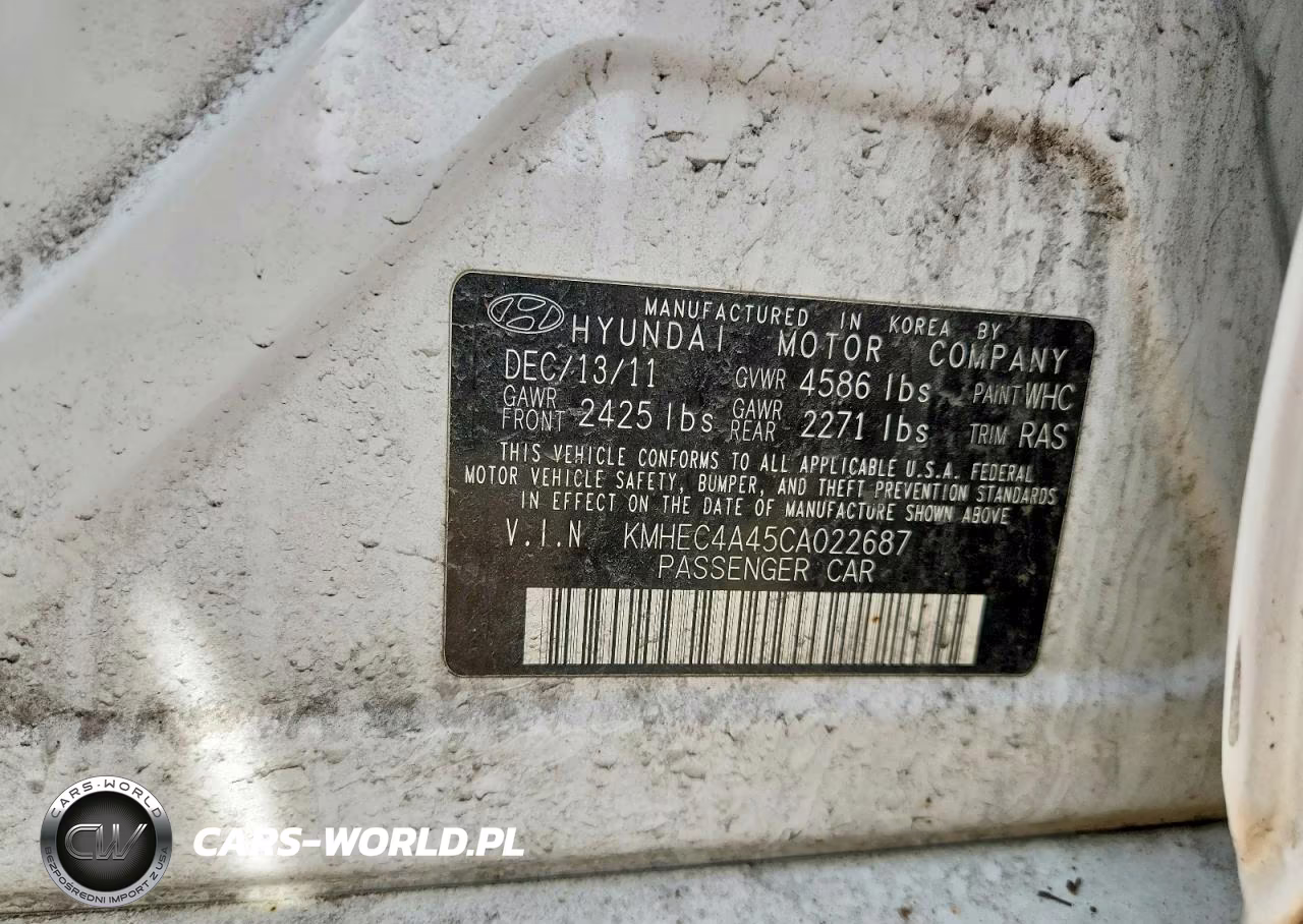 2012 Hyundai Sonata Hybrid VIN:KMHEC4A45CA022687 - 12