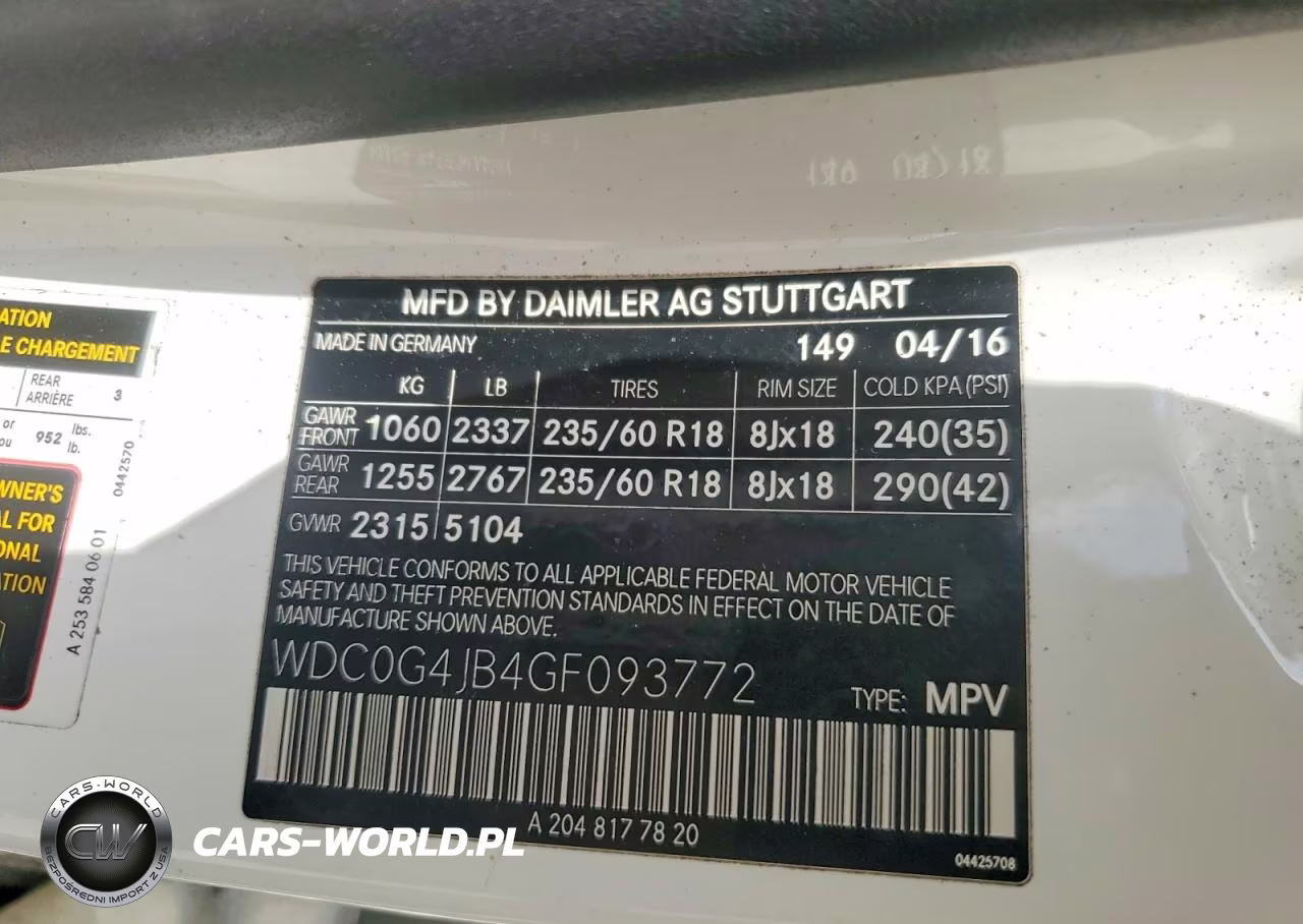 2016 Mercedes-Benz Glc 300 VIN:WDC0G4JB4GF093772 - 13