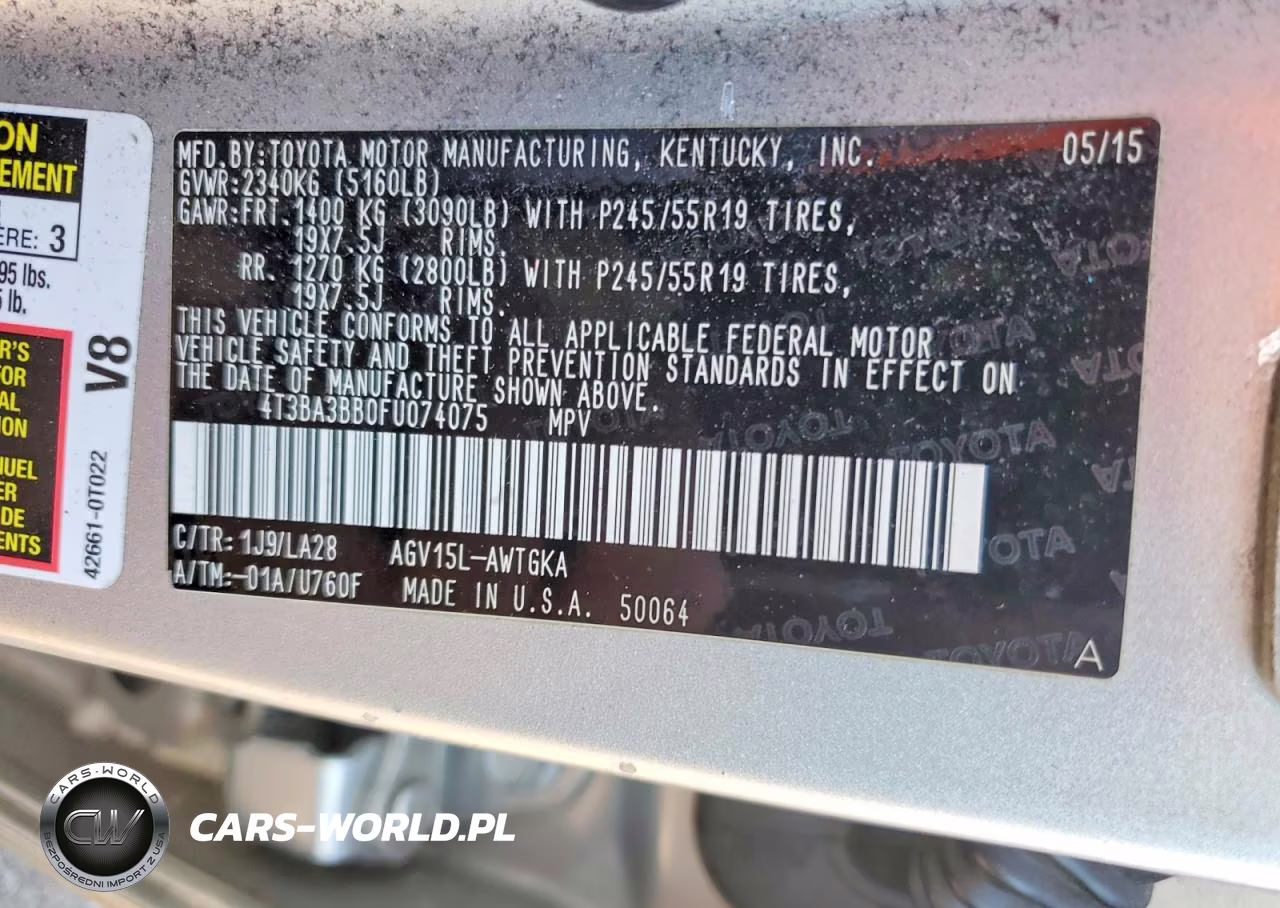 2015 Toyota Venza Xle VIN:4T3BA3BB0FU074075 - 12
