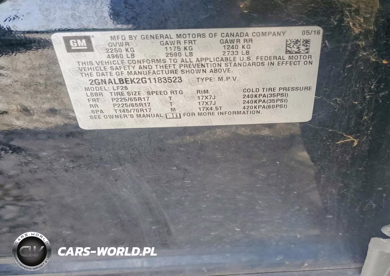 2016 Chevrolet Equinox Ls VIN:2GNALBEK2G1183523 - 13