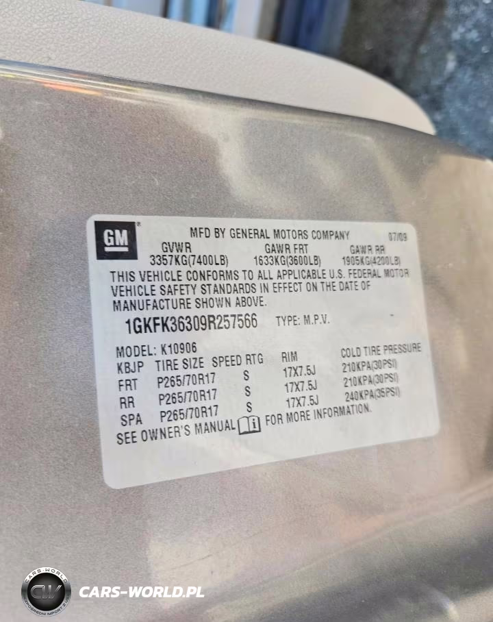 2009 GMC Yukon Xl K1500 Slt VIN:1GKFK36309R257566 - 13