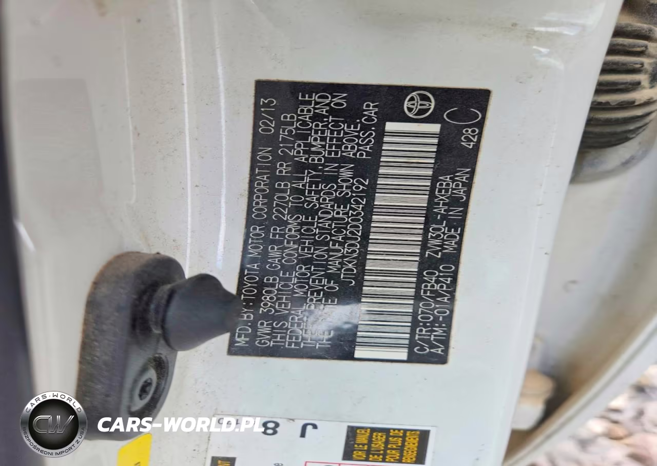 2013 Toyota Prius VIN:JTDKN3DU2D0342192 - 12