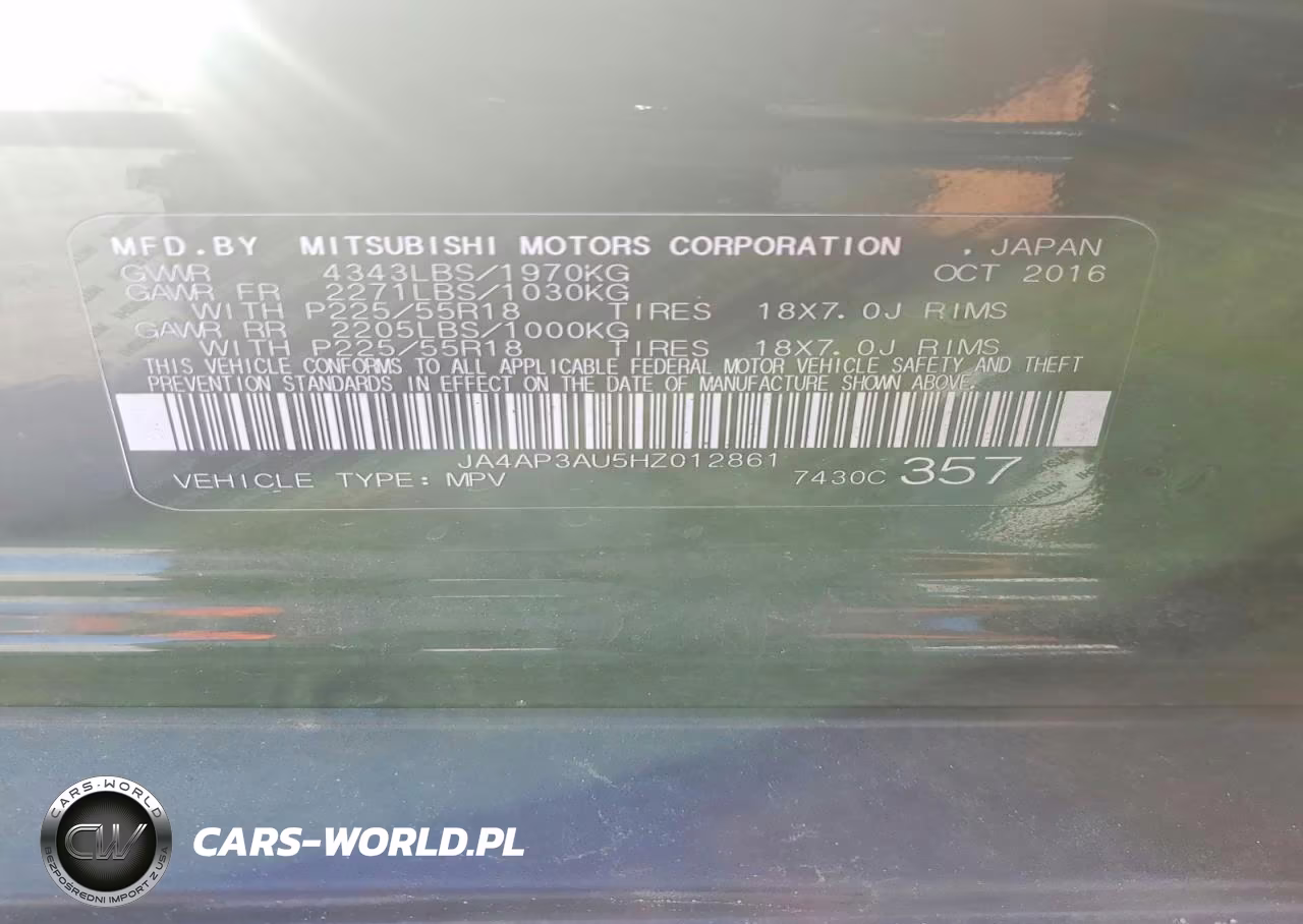 2017 Mitsubishi Outlander Sport Es VIN:JA4AP3AU5HZ012861 - 13