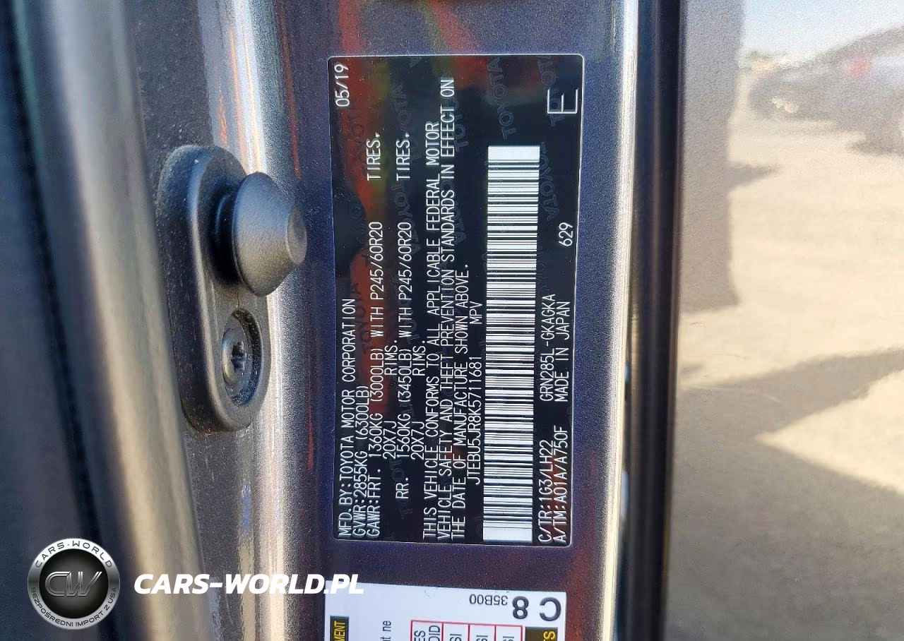 2019 Toyota 4Runner Limited Nightshade VIN:JTEBU5JR8K5711681 - 14