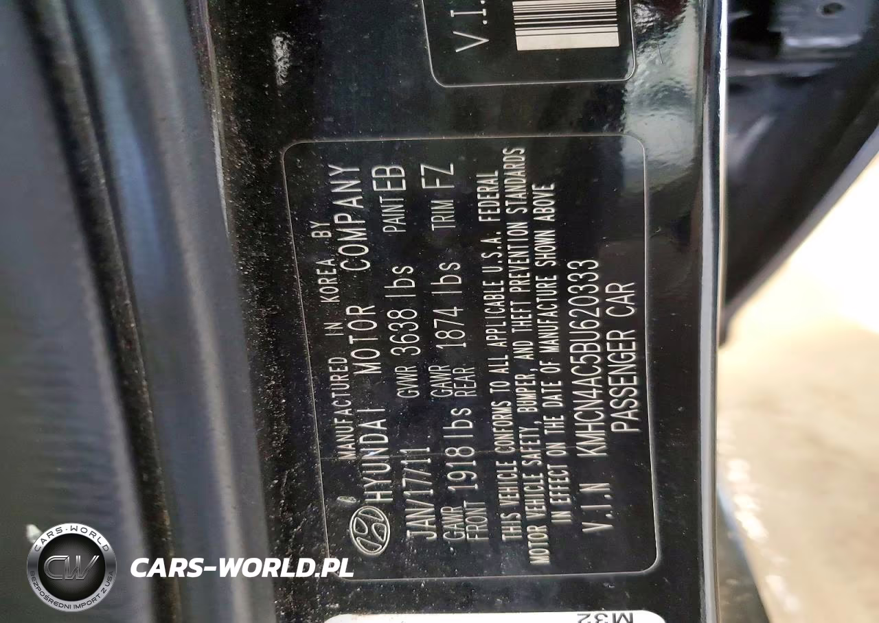 2011 HYUNDAI ACCENT GLS VIN:KMHCN4AC5BU620333 - 12