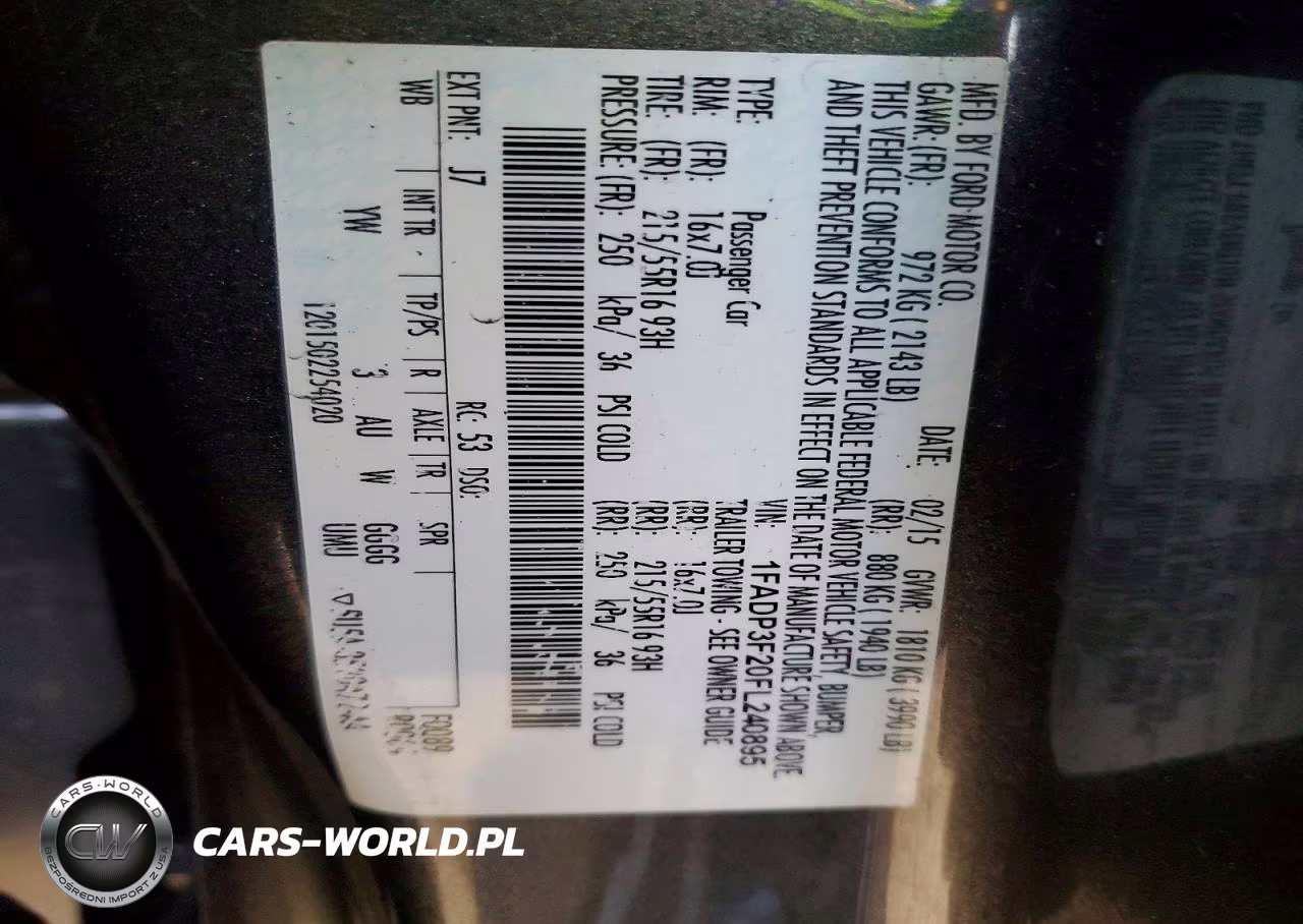 2015 Ford Focus Se VIN:1FADP3F20FL240895 - 12