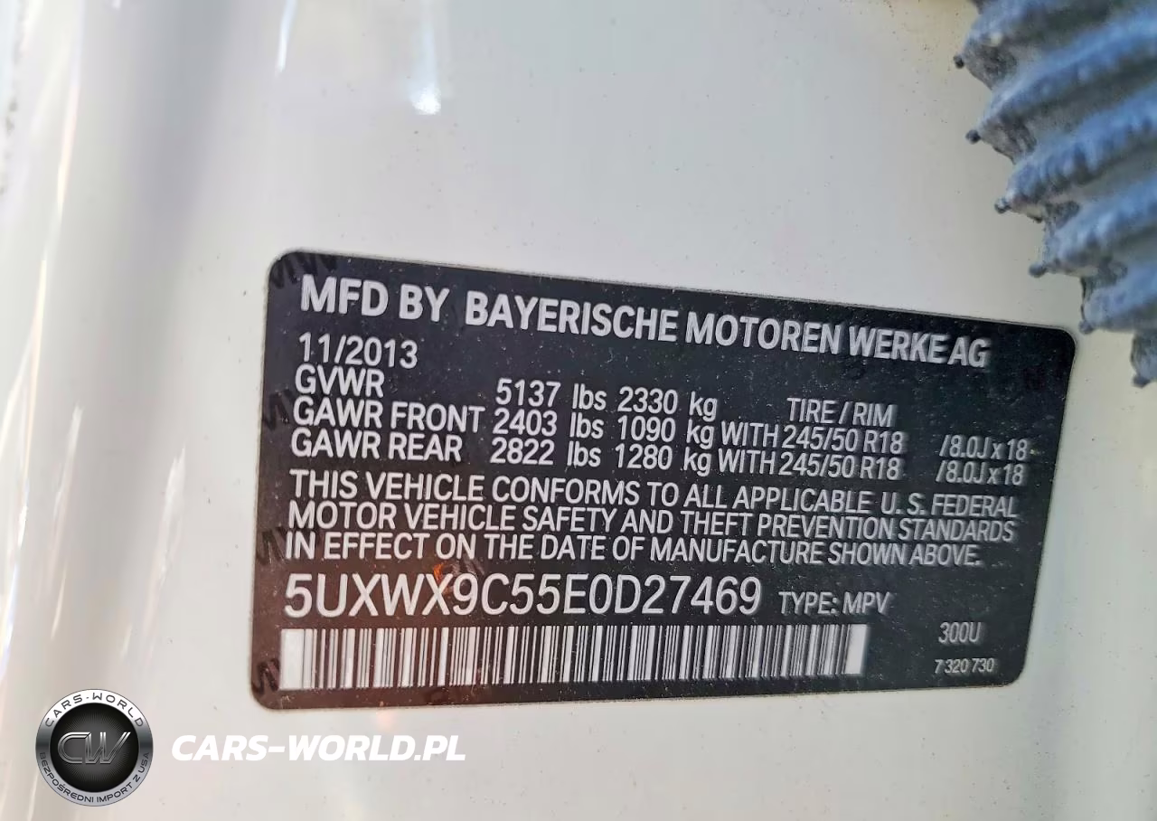 2014 BMW X3 xDrive28I VIN:5UXWX9C55E0D27469 - 13
