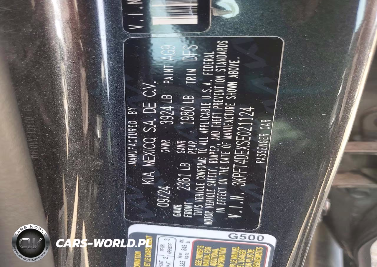 2025 Kia K4 Lxs VIN:3KPFT4DEXSE021124 - 12