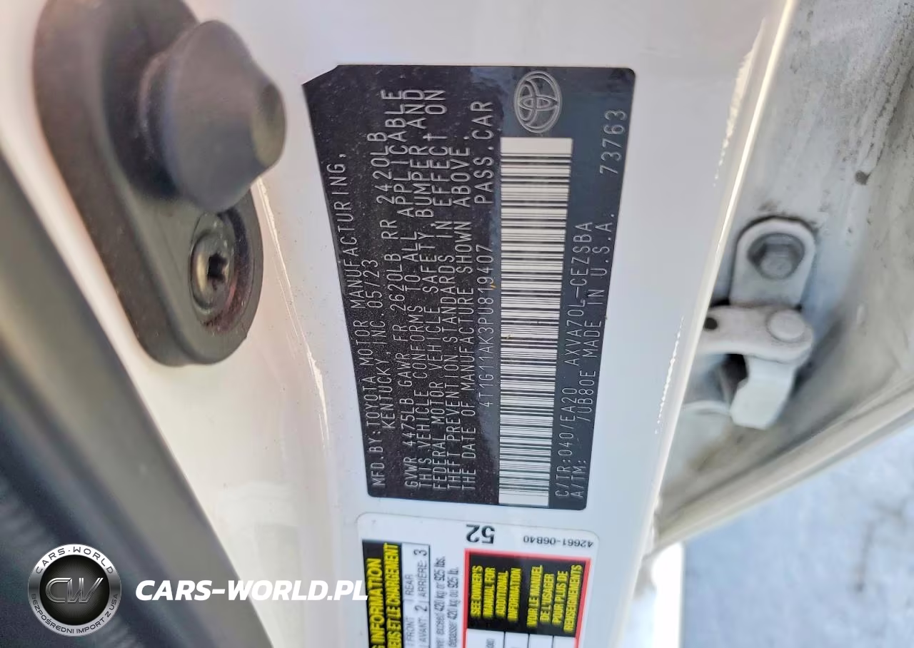 2023 Toyota Camry Se VIN:4T1G11AK3PU819407 - 12