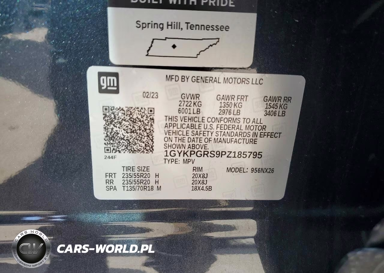 2023 Cadillac Xt6 Sport VIN:1GYKPGRS9PZ185795 - 13