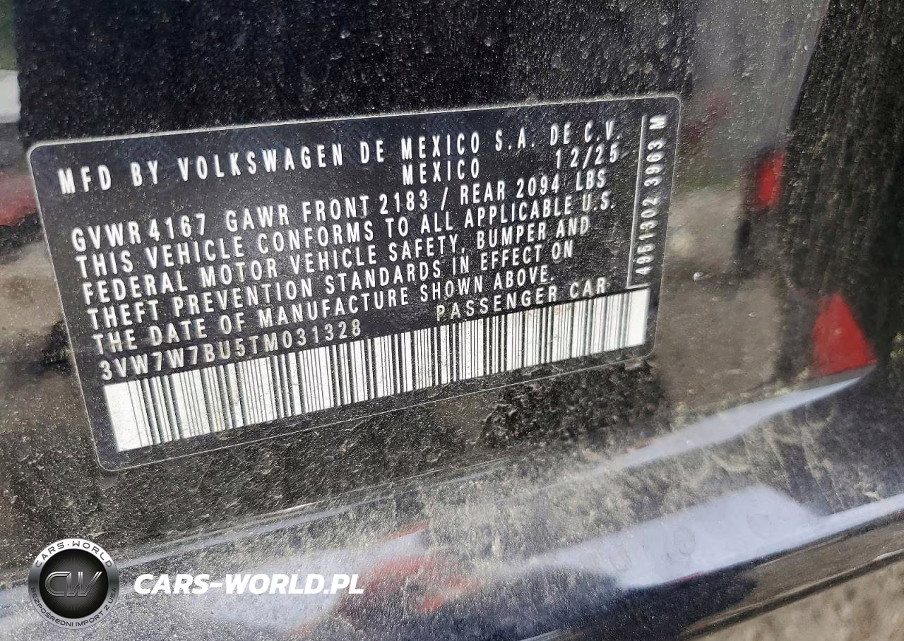 2026 Volkswagen Jetta Se VIN:3VW7W7BU5TM031328 - 12