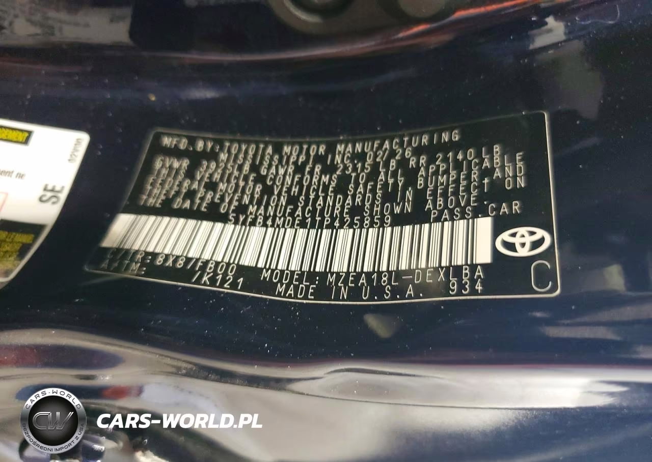2026 Toyota Corolla Le VIN:5YFB4MDE1TP425859 - 12