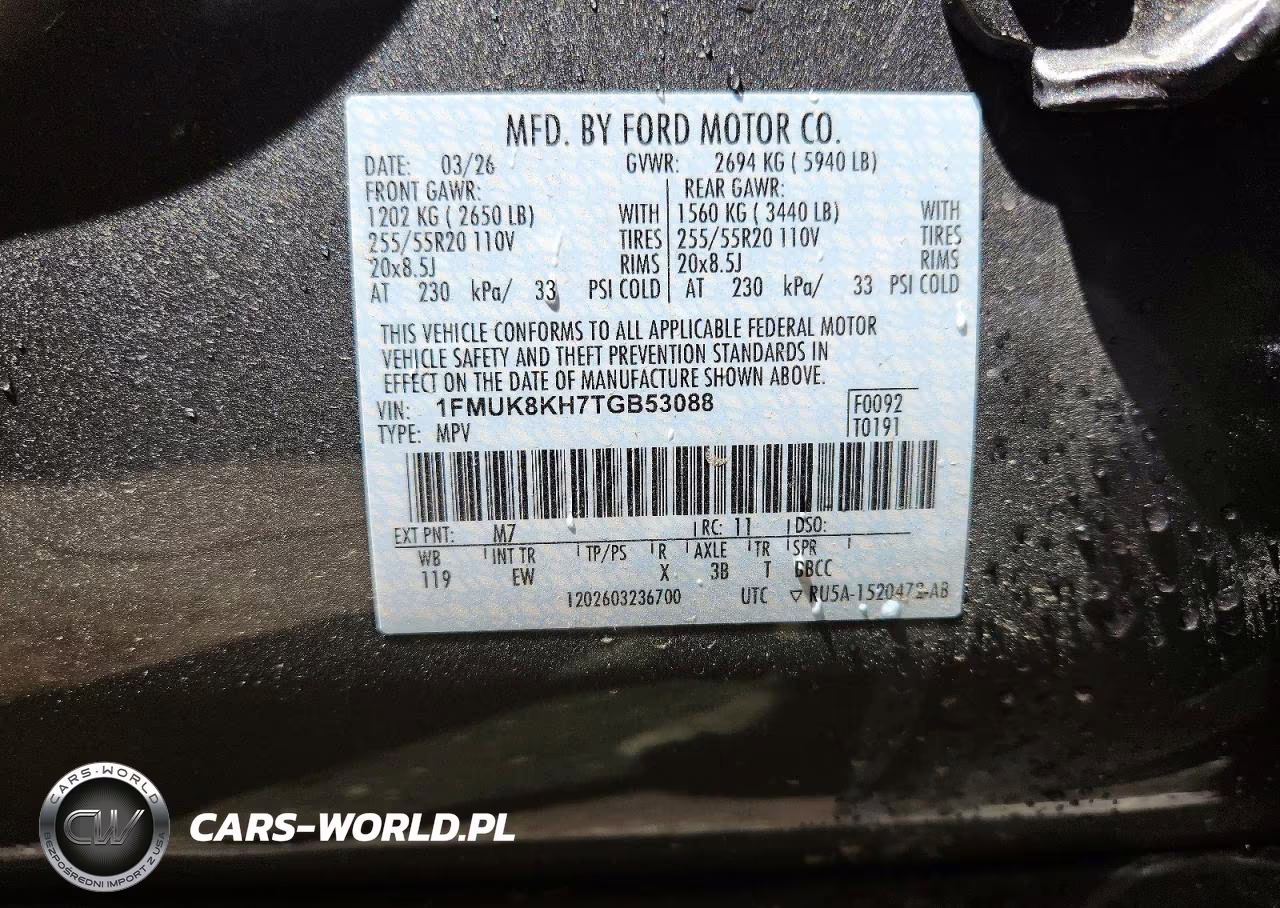 2026 Ford Explorer St-Line VIN:1FMUK8KH7TGB53088 - 13