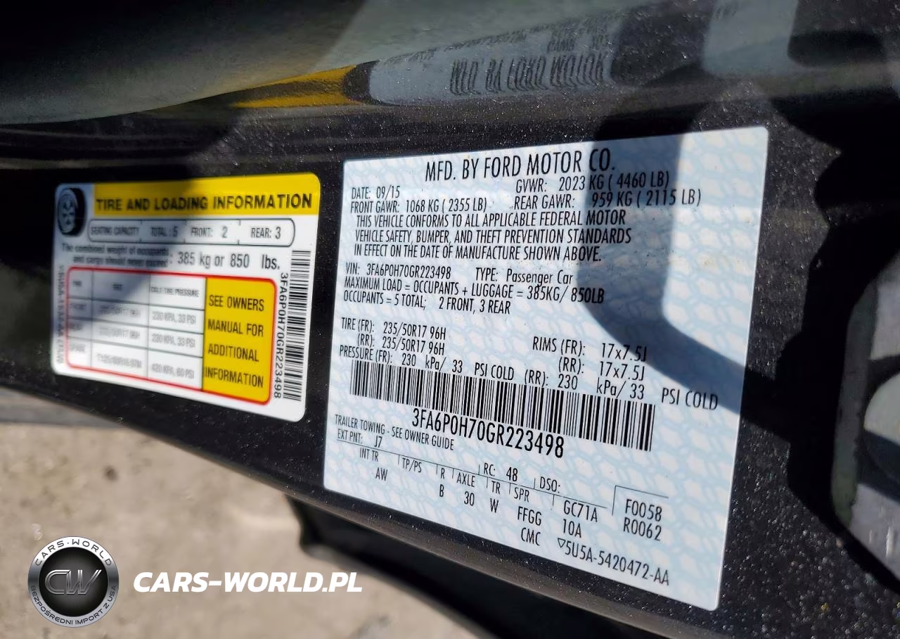 2016 Ford Fusion Se VIN:3FA6P0H70GR223498 - 12