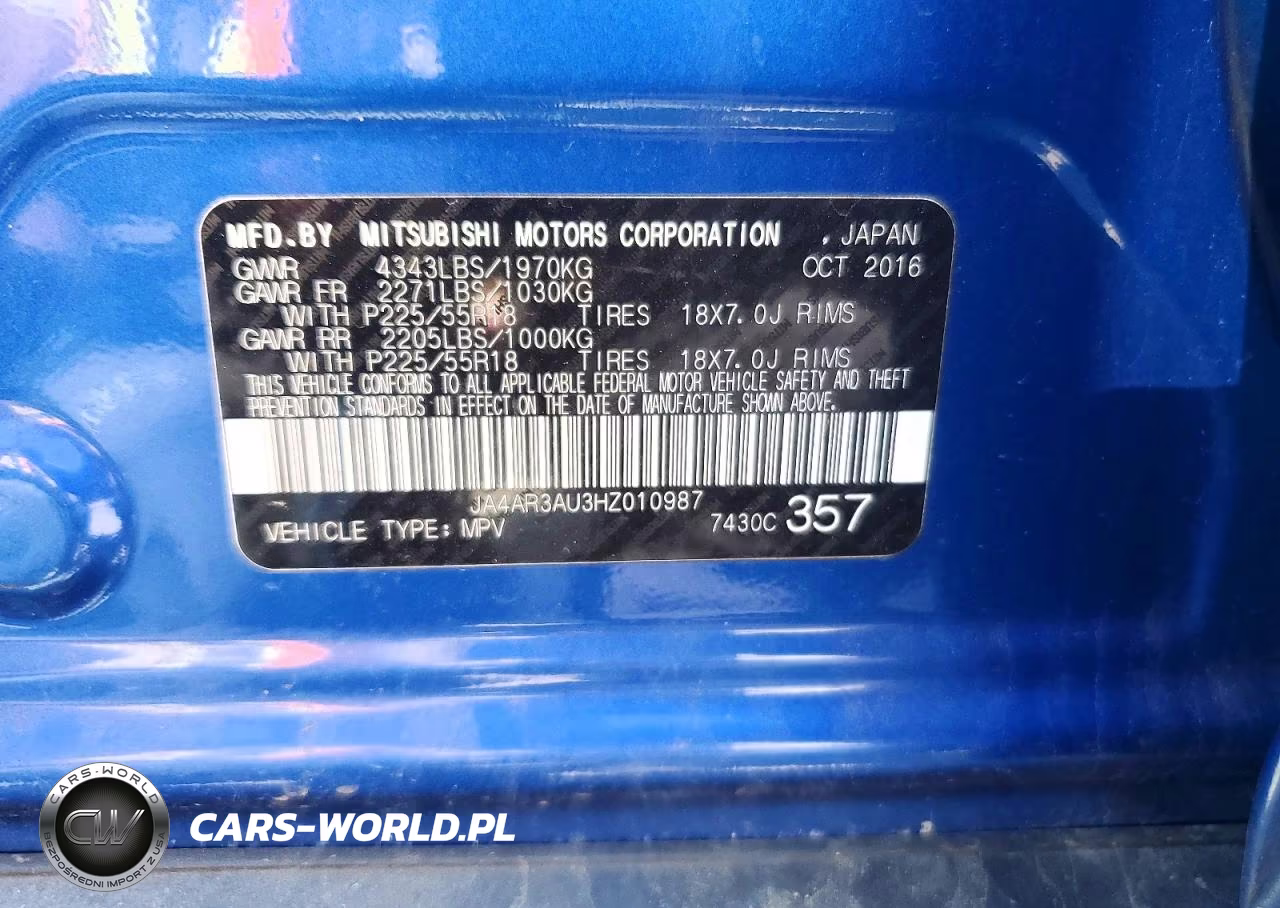 2017 Mitsubishi Outlander Sport Es VIN:JA4AR3AU3HZ010987 - 13