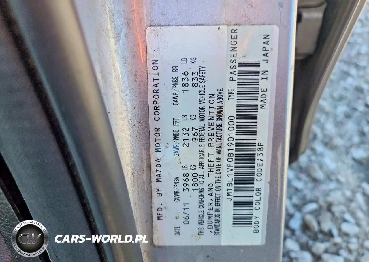 2011 Mazda 3 I VIN:JM1BL1VF0B1901000 - 12