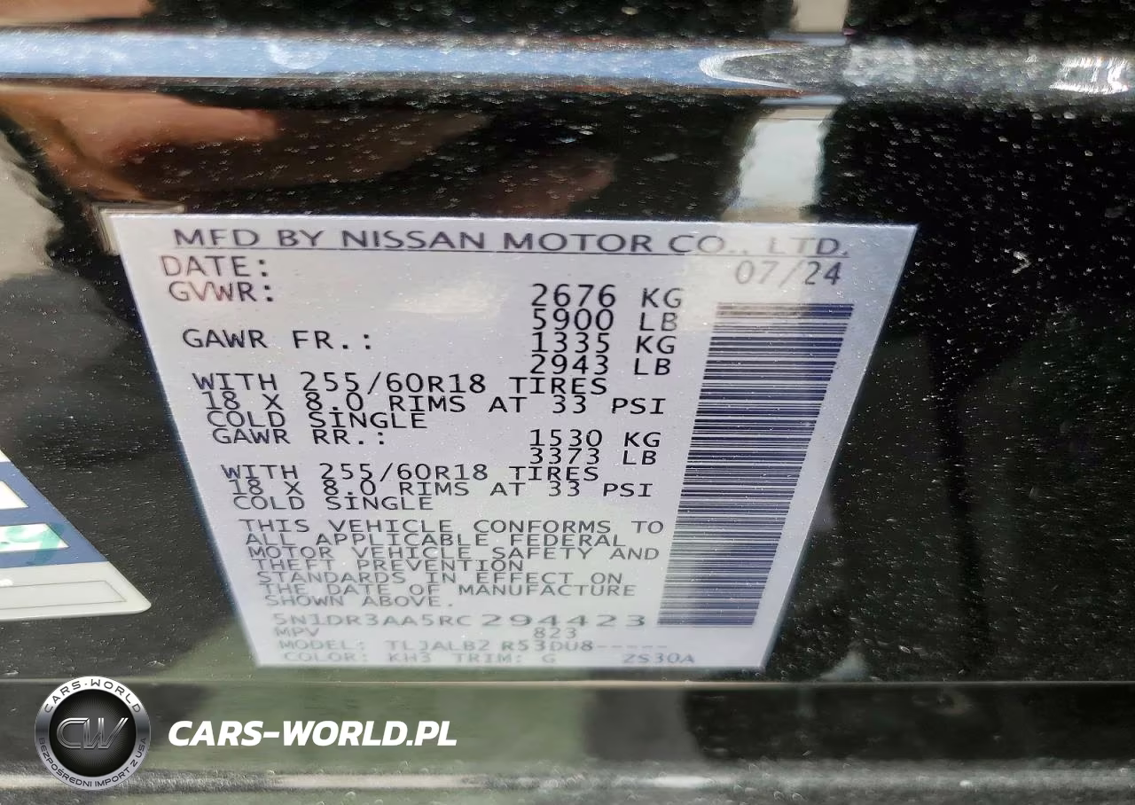 2024 Nissan Pathfinder S VIN:5N1DR3AA5RC294423 - 14