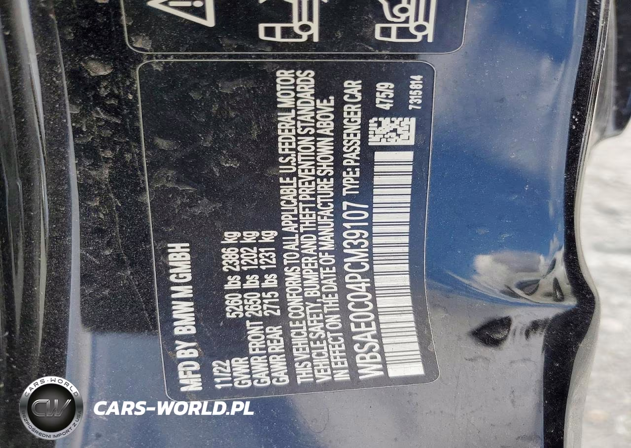 2023 BMW M8 VIN:WBSAE0C04PCM39107 - 13