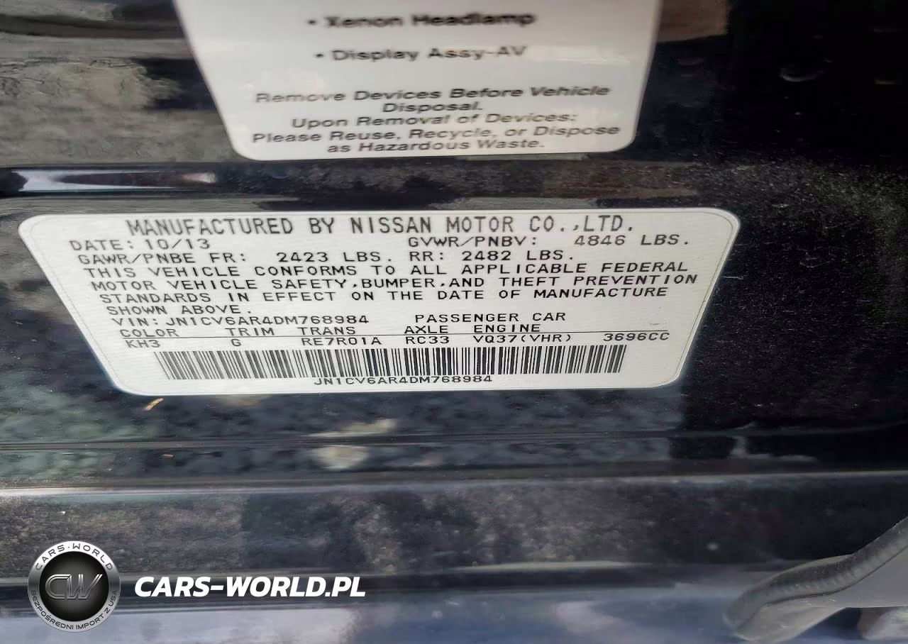 2013 Infiniti G37 Sedan X VIN:JN1CV6AR4DM768984 - 12