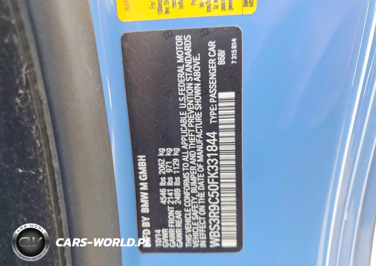 2015 BMW M4 VIN:WBS3R9C50FK331844 - 13
