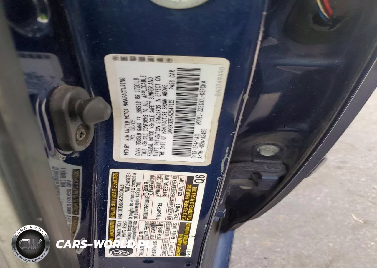 2005 Toyota Corolla Ce VIN:1NXBR32E45Z547115 - 12