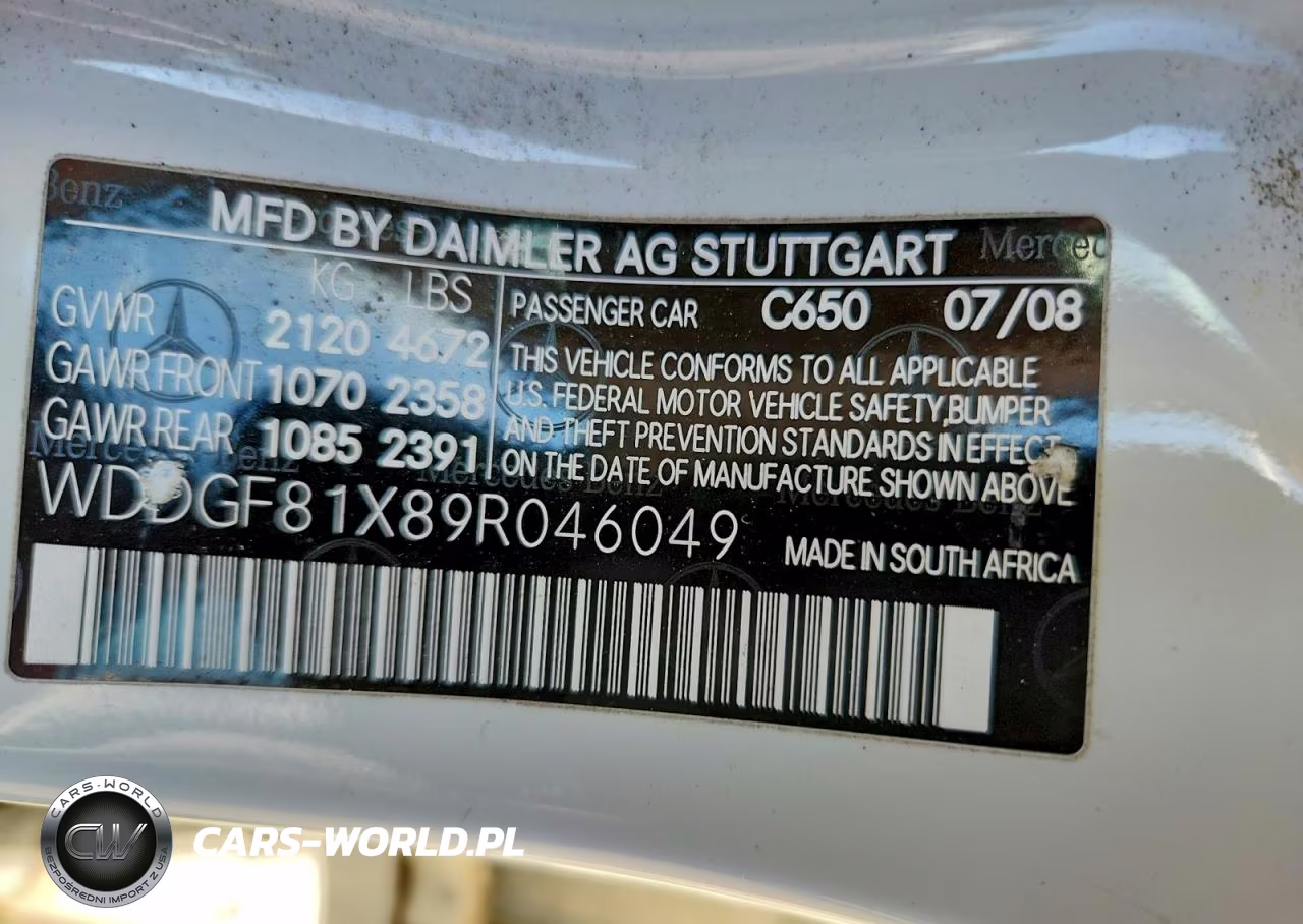 2009 Mercedes-Benz C 300 4Matic VIN:WDDGF81X89R046049 - 12