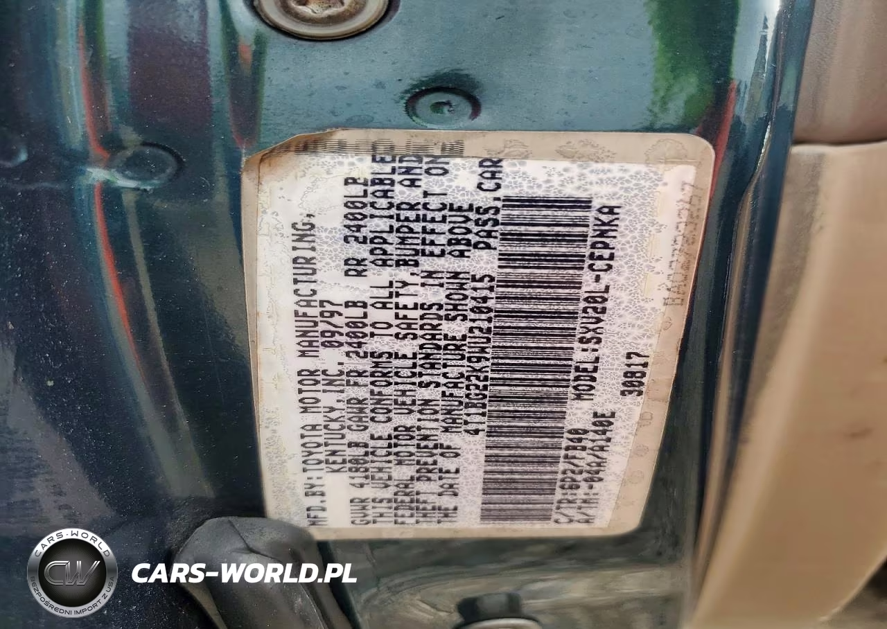 1998 Toyota Camry Le VIN:4T1BG22K9WU210415 - 12