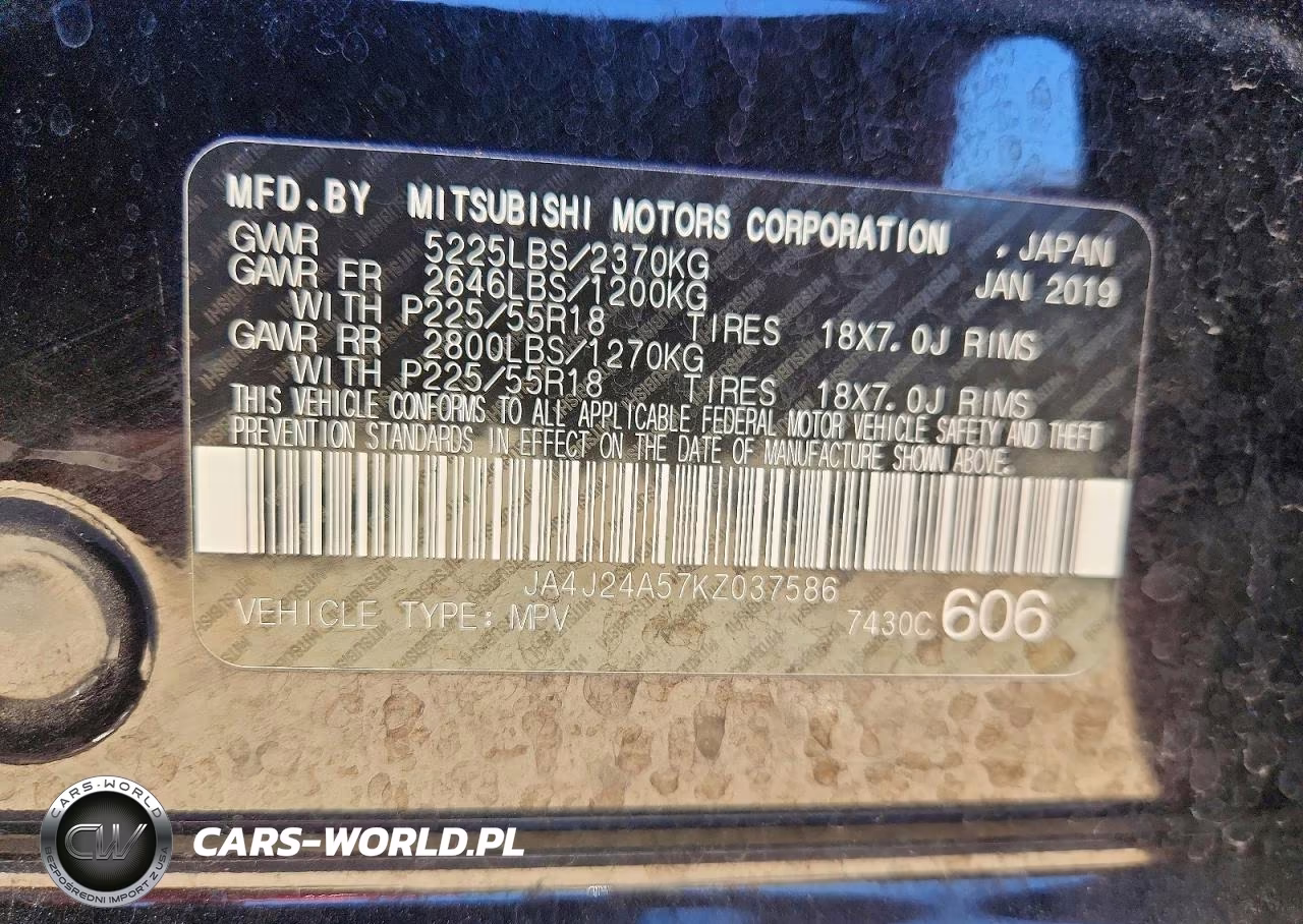 2019 Mitsubishi Outlander Sel VIN:JA4J24A57KZ037586 - 13