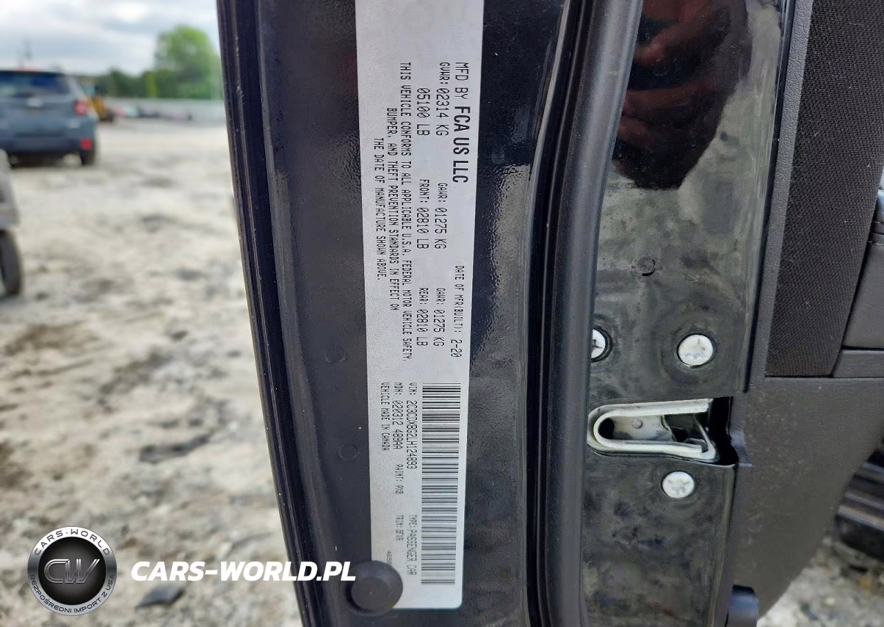 2020 Dodge Charger Sxt VIN:2C3CDXBG2LH124893 - 12