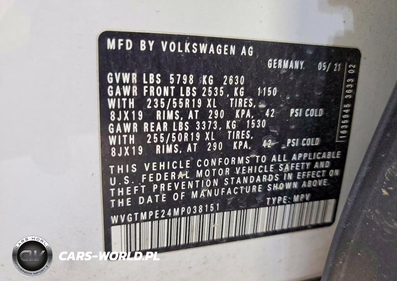 2021 Volkswagen Id.4 Pro S VIN:WVGTMPE24MP038151 - 14