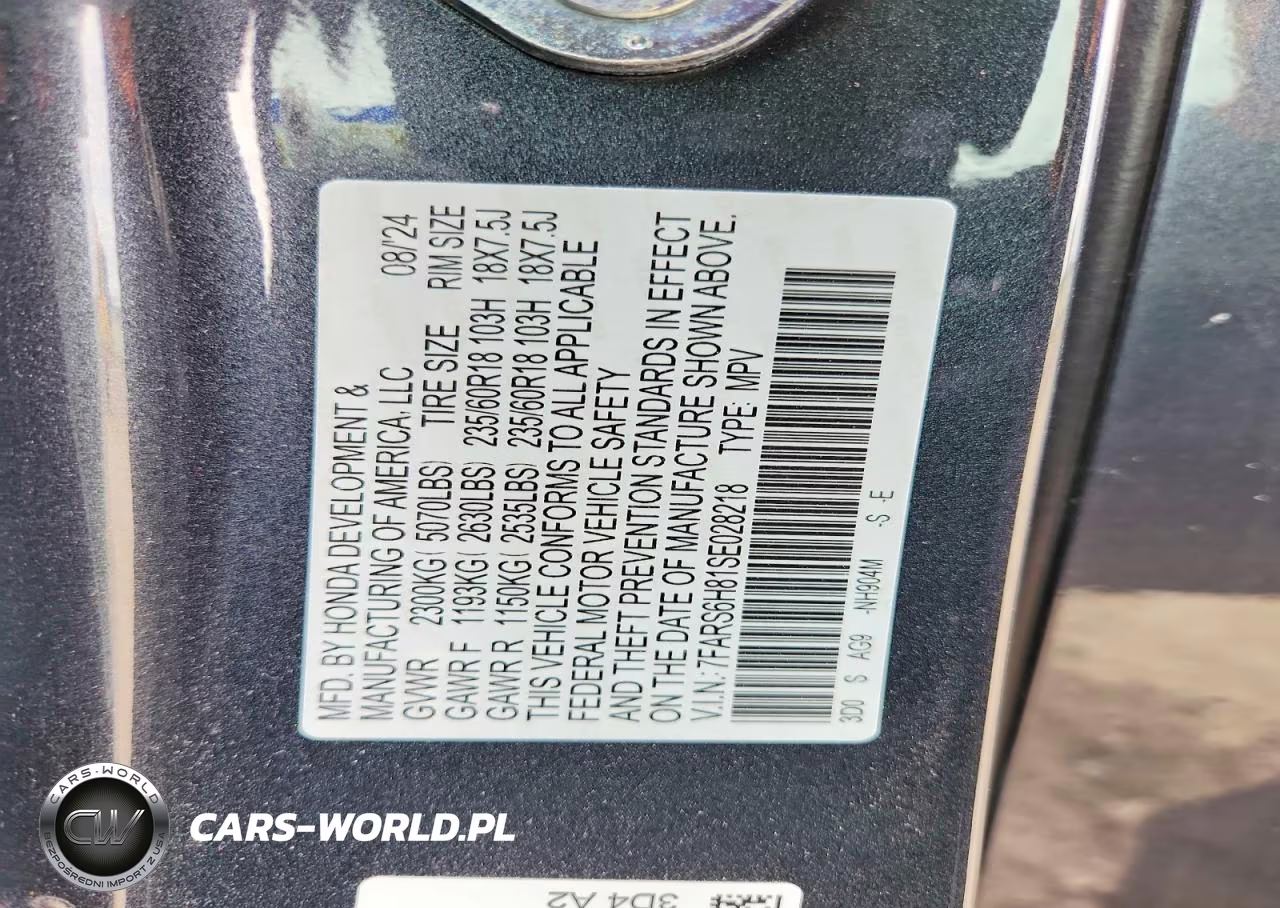 2025 Honda Cr-V Sport-L VIN:7FARS6H81SE028218 - 14