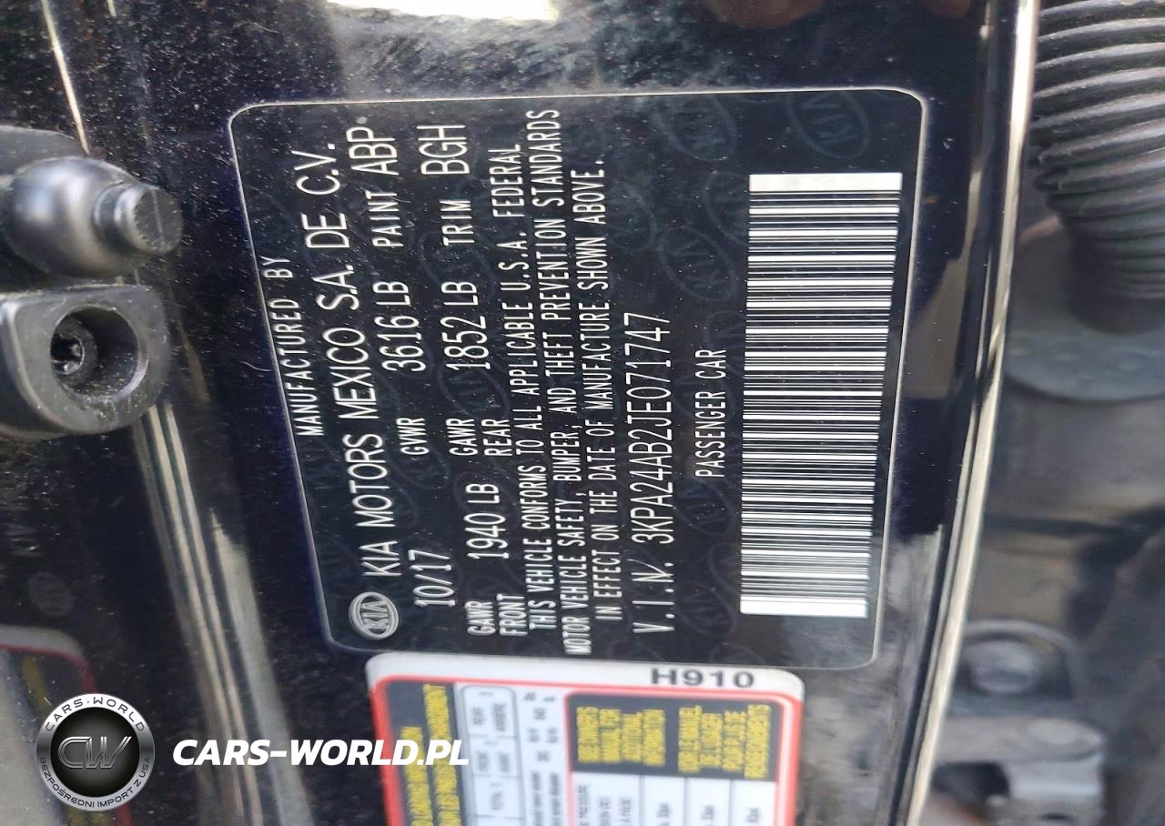 2018 Kia Rio S VIN:3KPA24AB2JE071747 - 12