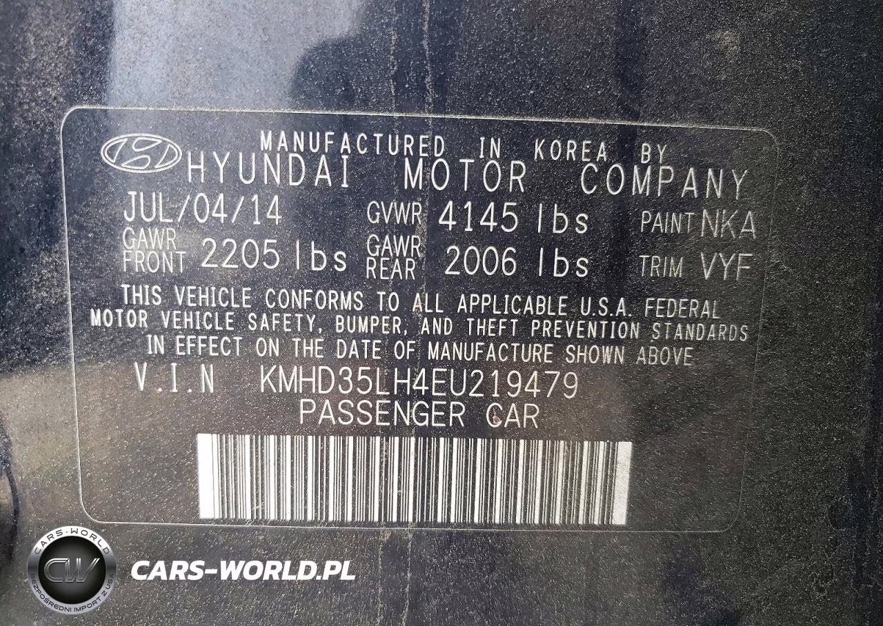 2014 Hyundai Elantra Gt Base VIN:KMHD35LH4EU219479 - 13