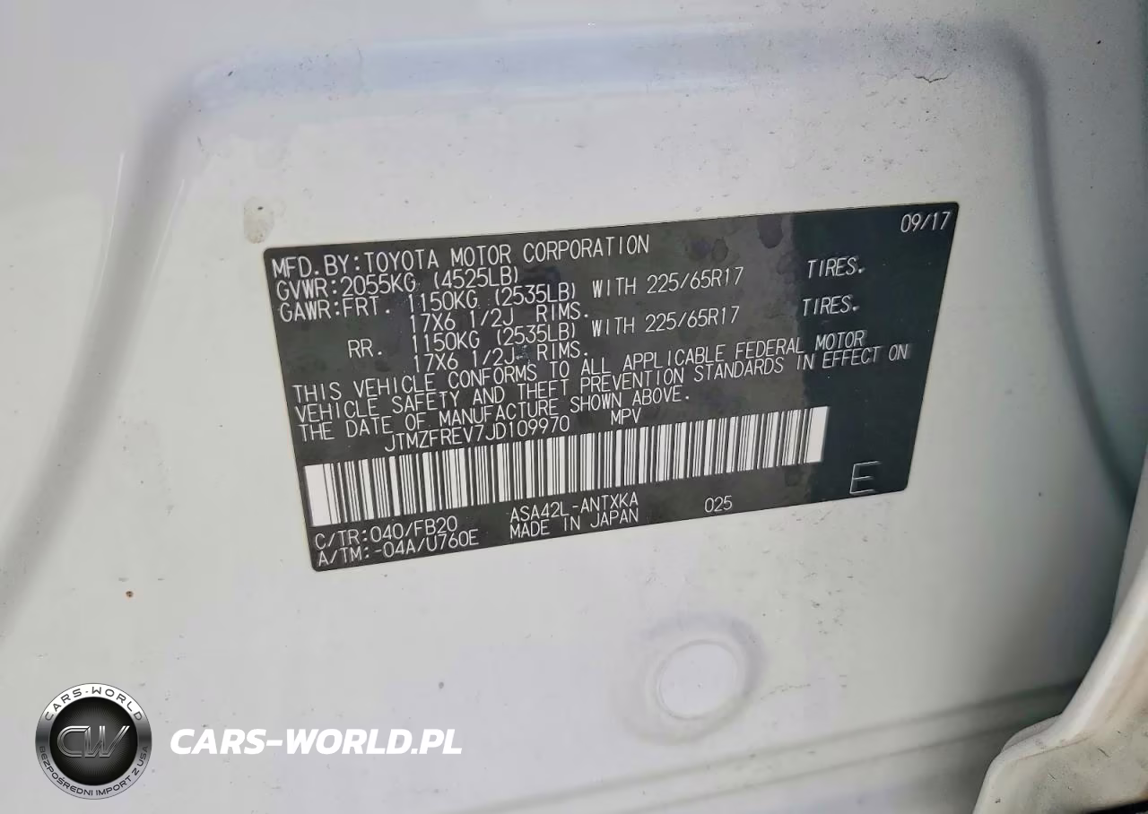 2018 Toyota Rav4 Le VIN:JTMZFREV7JD109970 - 13