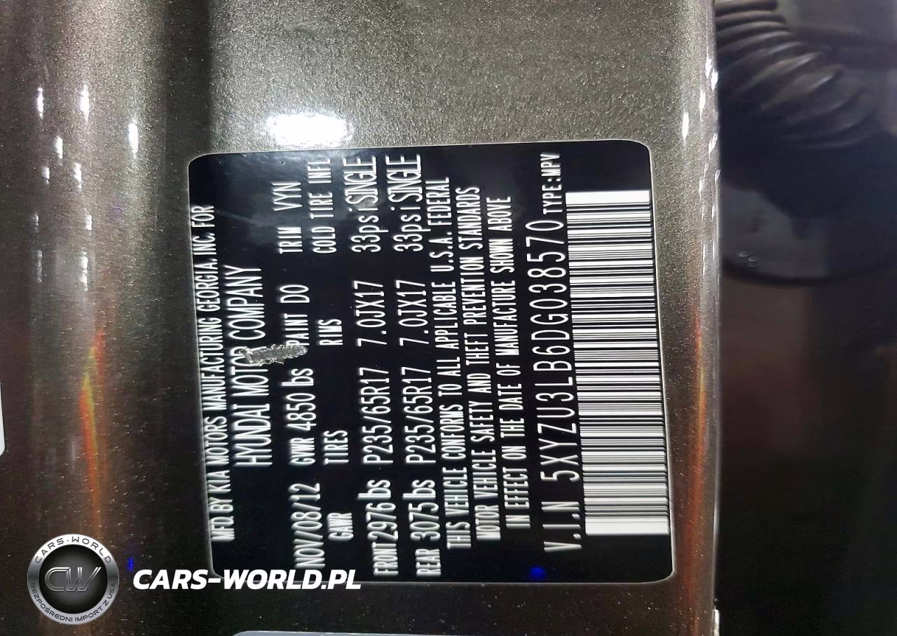 2013 Hyundai Santa Fe Sport 2.4L VIN:5XYZU3LB6DG038570 - 12
